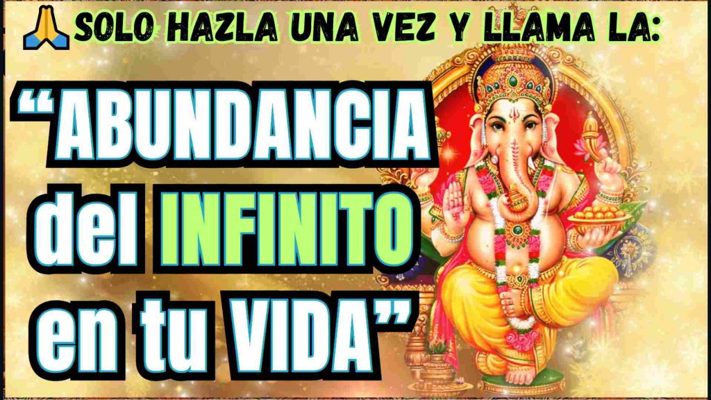 Oracion de la SOBRE Abundancia de Ganesha